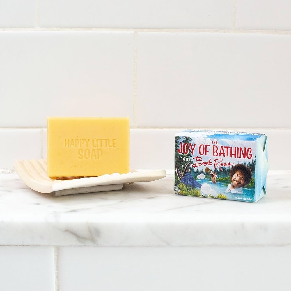 The Joy of Bathing With Bob Ross "Happy Little Soap" Bar